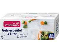 Sac congélateur 3 l avec fermetures, 50 pièces - Marque DM Allemagne - Compatible avec profissimo - Gefrierbeutel 3 l mit Verschlüssen, 50 St