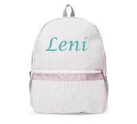 Sac En Personnalisé Avec Nom Brodé, Sac à Dos D'école Personnalisé Pour Enfant,Sac à Dos Personnalisé Avec Votre Propre Textes,Cadeau Anniversaire, école (Grey,Name)