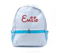Sac En Personnalisé Avec Nom Brodé, Sac à Dos D'école Personnalisé Pour Enfant,Sac à Dos Personnalisé Avec Votre Propre Textes,Cadeau Anniversaire, école (Light Blue,Name)
