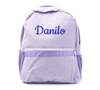 Sac En Personnalisé Avec Nom Brodé, Sac à Dos D'école Personnalisé Pour Enfant,Sac à Dos Personnalisé Avec Votre Propre Textes,Cadeau Anniversaire, école (Purple,Name)
