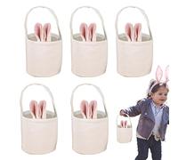 sac Lapin De Pâques | Paniers D'oeufs De Pâques De Bande Dessinée Portables pour - Panier De Lapin De Pâques pour L'école des, Fournitures De Fête À La Maison, Décorations avec De