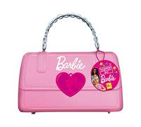 Lisciani - BARBIE Fashion - Bolso rosa con set para hacer joyas - Manualidades creativas - Confección de pulseras, collares - Incluye cuentas y accesorios de BARBIE -Edades de 5 años en adelante