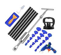 Saca Bollos de Chapa Coche,Sacabollos Coche Kit de herramientas de eliminación de abolladura sin pintura del automóvil Kit de reparación dental Kit de tirador dental Diapositiva Diapositiva Invertir H