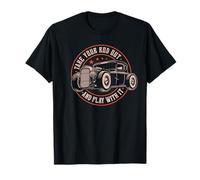 Saca tu caña y juega con ella, caña retro de rata Hot Rod Camiseta