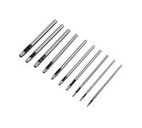 Sacabocados + Akozon Juego De 10 Punzones De Cuero De 0,5 A 5 Mm, Redondos, Para Hacer Agujeros Para Cinturones De Cuero