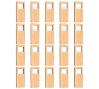 Sacacorchos, 20 piezas abridor de botellas de cerveza de madera Resolver abridor de sacacorchos de madera accesorios de cocina de barra de acero inoxidable