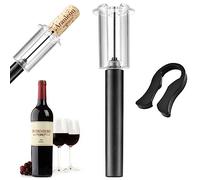 Sacacorchos Aire, Abridor de Vino y Botellas Con Cortador de Aluminio - Descapsulador, Air Pump Wine Opener - Práctico y Fácil de Llevar