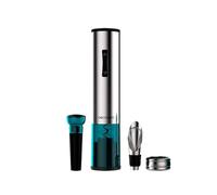 Cecotec Sacacorchos Eléctrico InstantCork 1000 Gourmet. Abre Botellas en solo 8 segundos, Funciona con 4 Pilas, Luz LED, Aguja helicoidal de Acero, Cuerpo de acero inoxidable