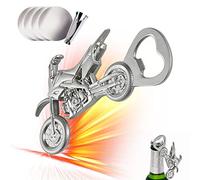 Sacacorchos de moto con 5 estantes de vertido y drenaje del vino de metal - Vintage Regalos para Hombre para Cerveza