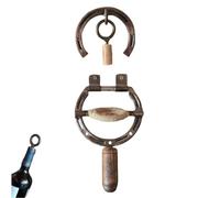 Sacacorchos de pared con forma de herradura. Abrebotellas retro con forma de herradura, estilo industrial, ideal para decorar la pared de tu barra de cocina.