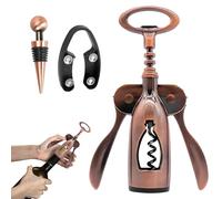 Sacacorchos - Dispositivo para la extracción de la tapa para una apertura de la botella y sin esfuerzo, apelina de vino para Ristora, un sacacorchos picado apertura | Cavation Opels para el v