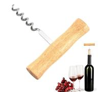 Sacacorchos en de T, sacacorchos clásico, abrebotellas de vino sumiller estilo T - Corcho profesional portátil, fácil de atornillar y sacar de acero inoxidable, divertido corcho