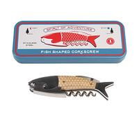 Sacacorchos en forma de pez en una lata