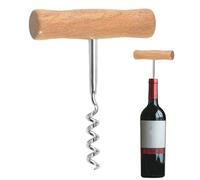 Sacacorchos - Herramienta manual de extracción de botellas de vino en forma de T, mango ergonómico de fácil agarre, diseño de tornillo sin esfuerzo, construcción de metal duradero para accesorio de