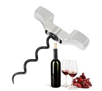 Sacacorchos Manual Para Vino,Herramienta para Bar en Acero Inoxidable Resistente a la Corrosión - Abridor de Botellas de Vino,para Viajes, Restaurantes, Hogar, Cocina y Reuniones Sociales