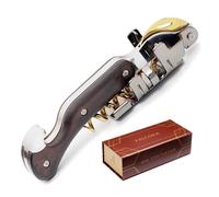 Sacacorchos para Profesionales FALCORK® 354 - Precisión - 3 Pasos, Máxima Suavidad y Técnica para Corchos Largos de Grandes Vinos - Plástico Cero, Sólo Materiales Nobles, Mango Generoso y Ergonómico