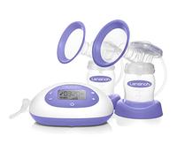 Sacaleches Eléctrico Doble 2 en 1 de Lansinoh, Extrae la leche materna de forma más eficaz, rápida y cómoda, morado