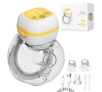 Sacaleches Electricos, HyAdierTech Sacaleches Eléctrico Portátil, Manos Libres, Extractor de Leche Inalámbrico con Pantalla Táctil LED,Sacaleches Recargable con 3 Modos y 9 Niveles,21mm/24mm