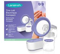 Sacaleches Individual Eléctrico Compacto de Lansinoh. Extractor compacto con batería USB blanco y morado