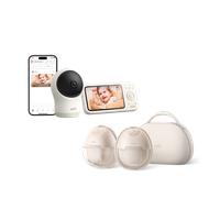 Sacaleches portátil con calefacción eufy S1 pro+Monitor de bebé eufy C10