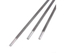 Sacapuntas de acero para carpintería de 200 mm, 3 unidades, 4 mm, redondo, resistente a la cadena, dureza Elite para limas, herramienta de longitud
