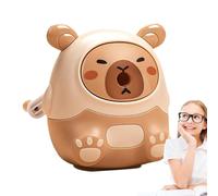 Sacapuntas de Carpincho de Mano - ABS 10x8x8cm, Cortador de Lápices Giratorio Manual Portátil para la Escuela | Lindo diseño de dibujos animados para lápices de colores, materiales de dibujo y arte