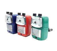 Sacapuntas de escritorio de metal para escritorio, lápiz giratorio, cuerpo resistente para oficina, estudio, niños, estudiantes, 3 colores,