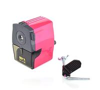 Sacapuntas De Mesa - REF. 0145- Sistema Fijación Incluido, Manivela Silenciosa, Mecanismo Metálico con Sistema Auto-Stop, Base Antideslizante y Cajón de Residuos Fabricado Por SDI. (Rojo)