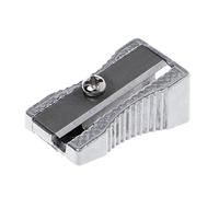 Sacapuntas de metal con un solo agujero con hoja de acero inoxidable, eficiente, fácil de usar, ideal para aprender y trabajar, regalos para niños, no incluye otros accesorios