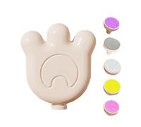 Sacapuntas de uñas eléctrico, de uñas eléctrica para niños, Herramienta de manicura profesional con 5 cabezales de pulido, de uñas pequeña, amoladora de uñas para cuidado, pulido y recorte de uñas par