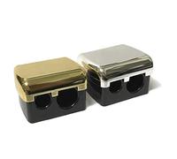 SACAPUNTAS DOBLE con depósito plata/dorado especial lápices de maquillaje M·O·I Makeup