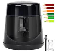 Sacapuntas Eléctrico Profesional Recargable con Contenedor para Lápices de 7-12 mm - para la Escuela, Hogar y Oficina