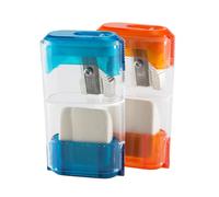 Sacapuntas manual con borrador de un solo orificio para trampilla de Baumgartens, surtido