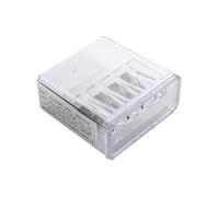 Sacapuntas Manual - Sacapuntas De Mesa De 4 Agujeros, Sacapuntas De Punta Larga | Sacapuntas Portátil Con Tapa Transparente, Suministros Para Estudiantes Para Bocetos, Carboncillo, Lápices