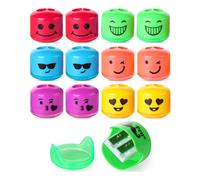 Sacapuntas Mr. Pen para l pices de colores, paquete de 12, sacapuntas de 2 agujeros, sacapuntas manual de mano, sacapuntas de cray n de mano, sac