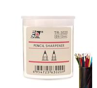 Sacapuntas para artistas, delineador de ojos transparente, cortador de lápiz labial portátil, sacapuntas de cejas pequeño, suministros escolares para niños y niñas
