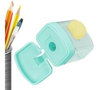 Sacapuntas para aula - Accesorios manuales coloridos de doble orificio - Bonito diseño compacto | ideal para niños Clase de arte Dibujo en casa Jardín de infantes | Sacapuntas de papelería para estudi