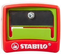 STABILO Sacapuntas para lápiz de color multitalento Woody 3 en 1 – 1 unidad, verde