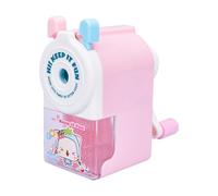 Sacapuntas para niños JAWSEU sacapuntas manual sacapuntas de escritorio con manivela y depósito sacapuntas para el hogar la escuela suministros de oficina