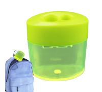 Sacapuntas para niños, sacapuntas de doble agujero para lápices de maquillaje - Herramienta de sacapuntas, material escolar para estudio de arte, dibujo, viajes, lecciones