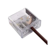 Sacapuntas portátil, sacapuntas para - Sacapuntas de cejas | Sacapuntas multifuncional de punta larga con 4 agujeros, suministros de clase para estudiantes, lápices de maquillaje Standar