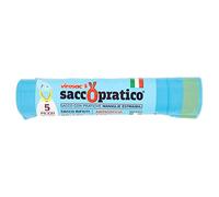 saccopratico - saccorifiuti profesional, con le asas, 80 x 105 cm - 5 piezas - [unidades de 8]