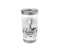 Sacerdocio Católico Eucaristía Cáliz Robó Arte Lineal Vaso térmico de acero inoxidable de doble pared