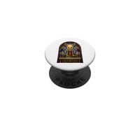 Sacerdote Elevando Anfitrión Catedral Gótica Mosaico Arte Fe PopSockets PopGrip Adhesivo