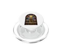 Sacerdote Elevando Anfitrión Catedral Gótica Mosaico Arte Fe PopSockets PopGrip para MagSafe