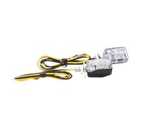 Sacg0Tkgp 2 uds pequeños indicadores LED ámbar para motocicleta luces intermitentes 12V 2,5mm compatibles con piezas de motocicletas automotrices(A)