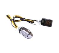 Sacg0Tkgp 2 uds pequeños indicadores LED ámbar para motocicleta luces intermitentes 12V 2,5mm compatibles con piezas de motocicletas automotrices(D)