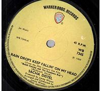 SACHA DISTEL - RAINDROPS KEEP FALLIN' ON MY HEAD 7 INCH (7" VINYL 45) UK WARNER BROS 1969