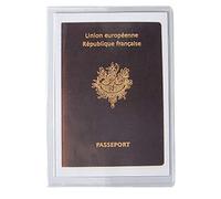 Exacompta Exacompta - 5399UE - Funda protectora para pasaporte 2 solapas PVC lisas 20/100e - Cristal