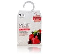 Sachet Perfumado Aroma Frutos Rojos con Colgador 12g SYS Aromas. sobre con Olor Duradero. Saquito con Fragancia para Armarios, Cajones, Ropa, Zapatero y Maletas.